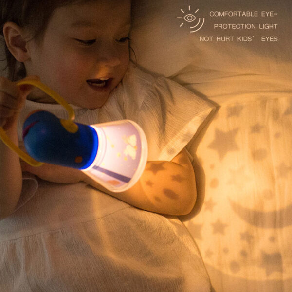 Children's Toy Storybook Torch Projector Kaleidoscope Sky Handrail Galaxy Night Light Up Cartoon Baby Toys Kids Educational Toys - Image 3