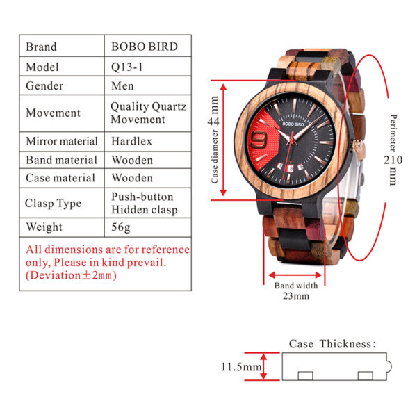 Wooden watch for men - Image 10