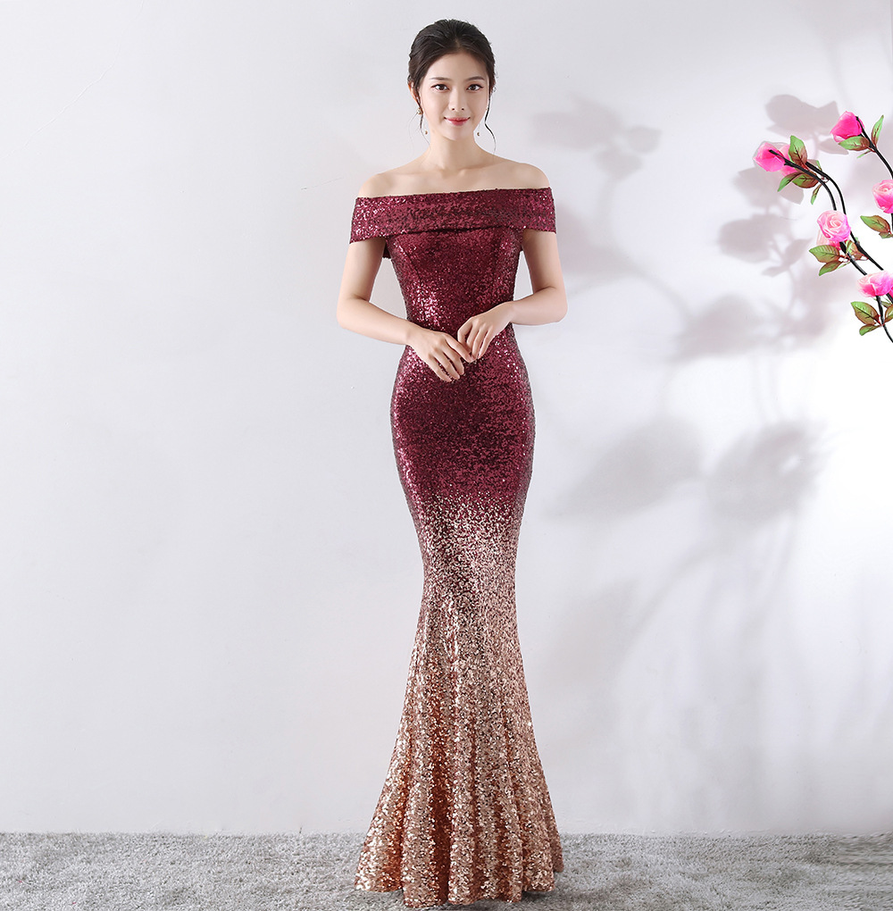 Birthday Party Dress Slimming Host Long Dress - Image 7