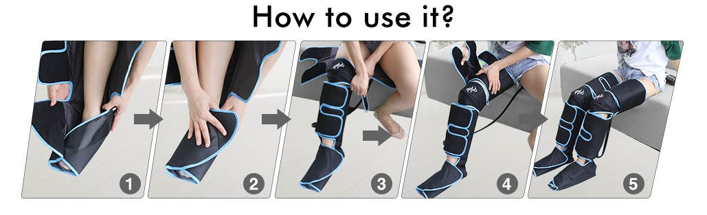 Leg Massager With Heat On Knee Cordless Air Compression For - Image 13