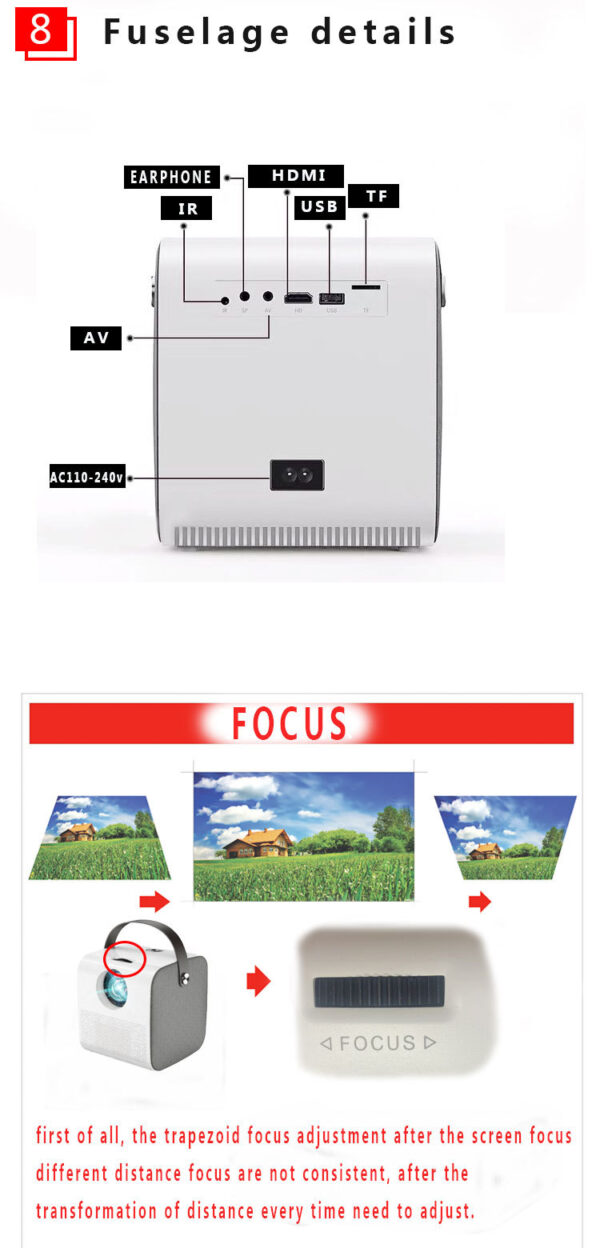 1080P HD portable projector - Image 16