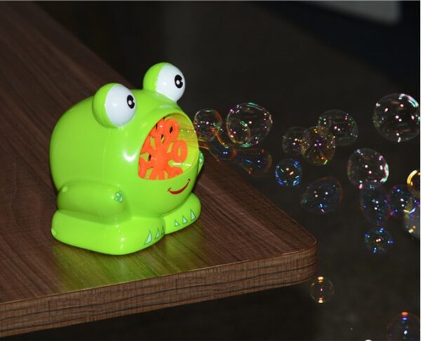 New Cute Cartoon Animals Shape Creative Frog Automatic Bubble Machine Gun - Image 3