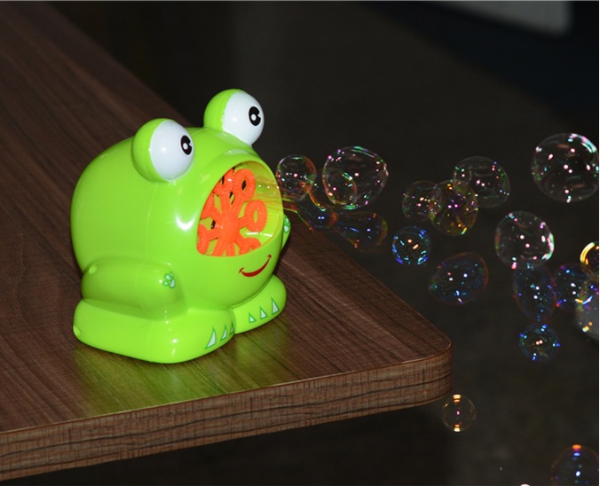 New Cute Cartoon Animals Shape Creative Frog Automatic Bubble Machine Gun - Image 3