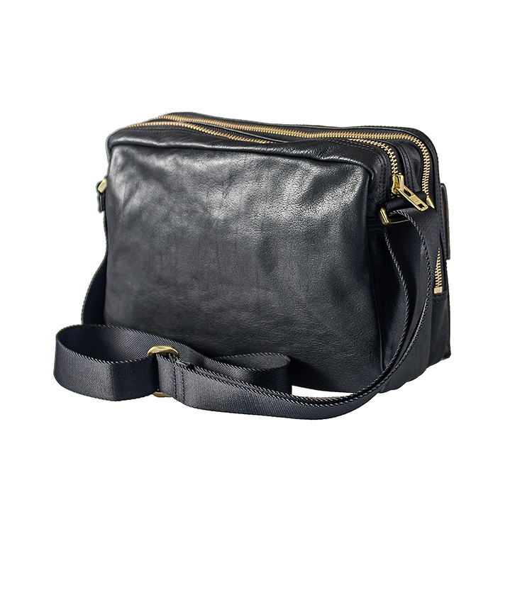 Handmade Top Layer Cowhide Japanese Street Casual Shoulder Bag - Image 6