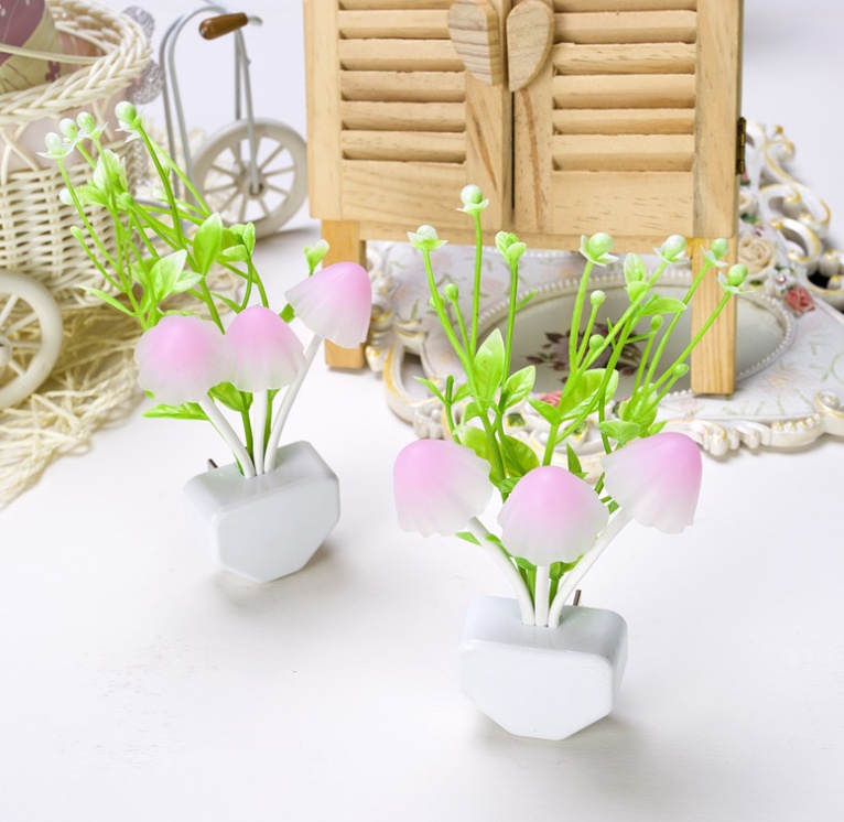 Color LED Mushroom Light, 3 Colors, With Sensor, Novelty, 220v - Image 7