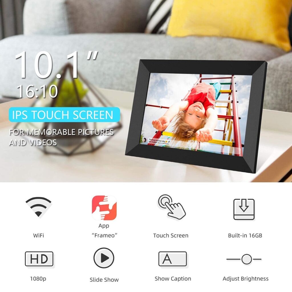 Touch Screen Smart Wifi Digital Photo Frame Rotatable Direction Wifi Digital Photo Frame Intelligent Digital Photo Frame
