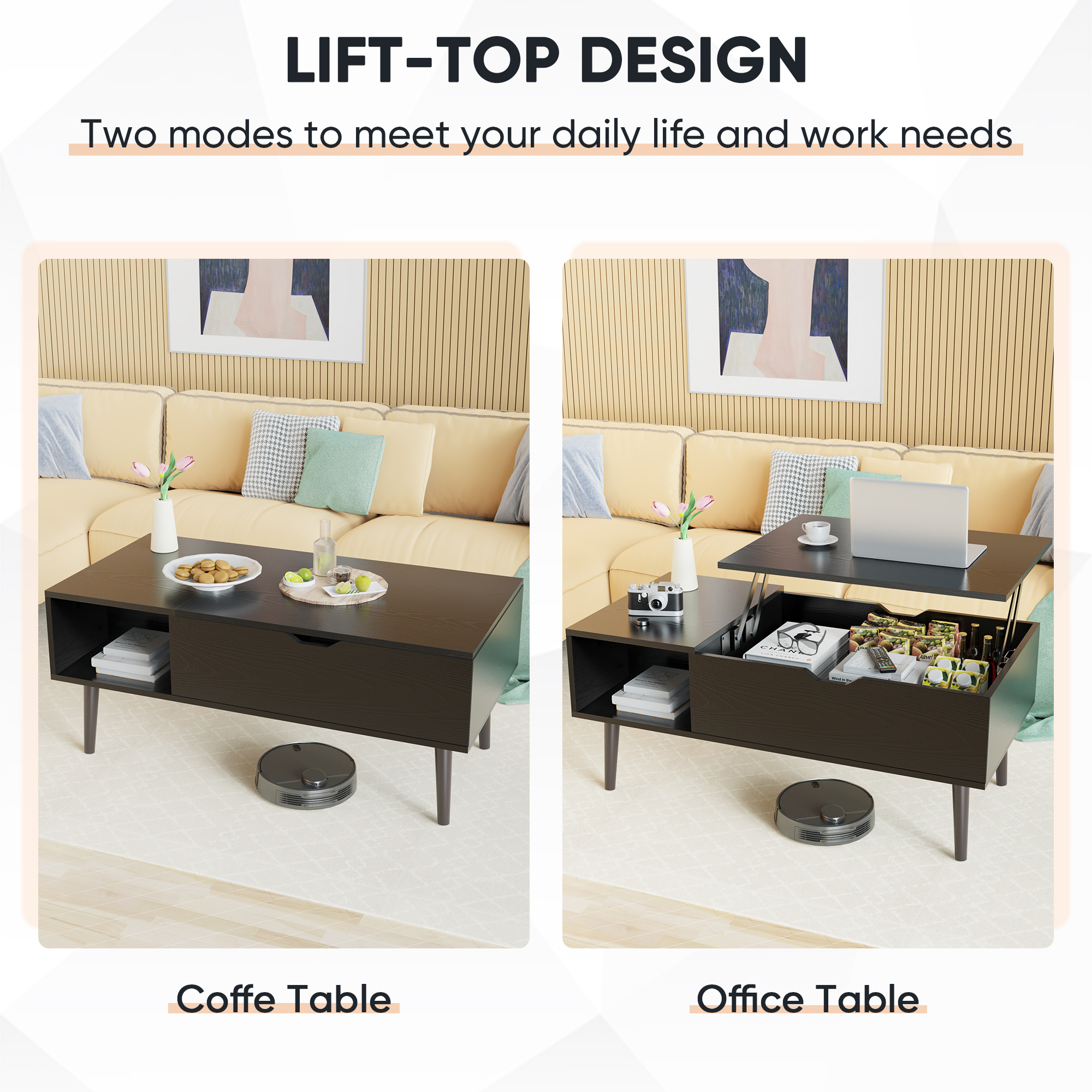 Living Room Table Coffee Table - Image 4