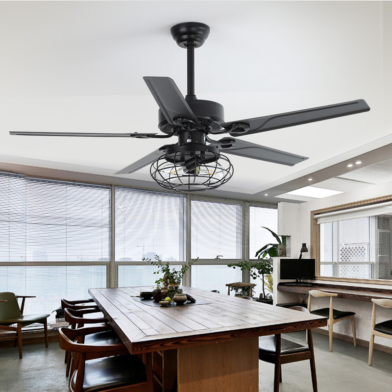 Retro Industrial Fan Lamp Ceiling Fan Lamp - Image 4