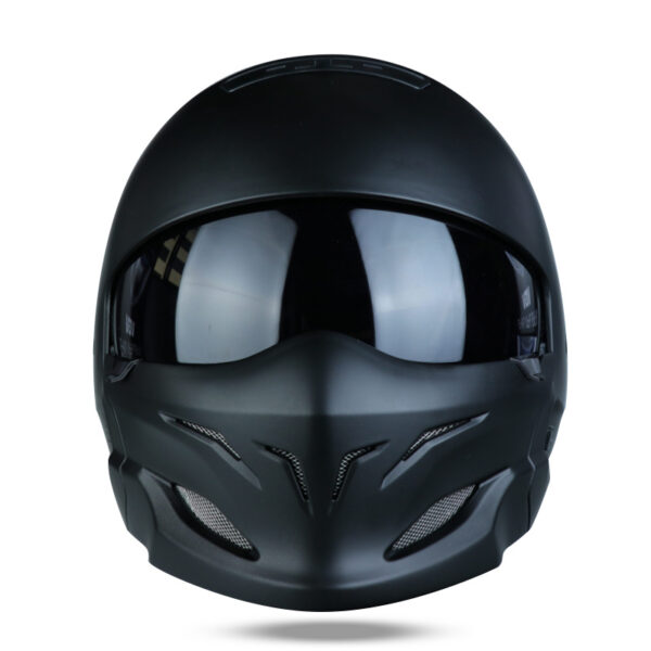 Black Scorpion Helmet Vintage Combo Helmet Half Helm - Image 2