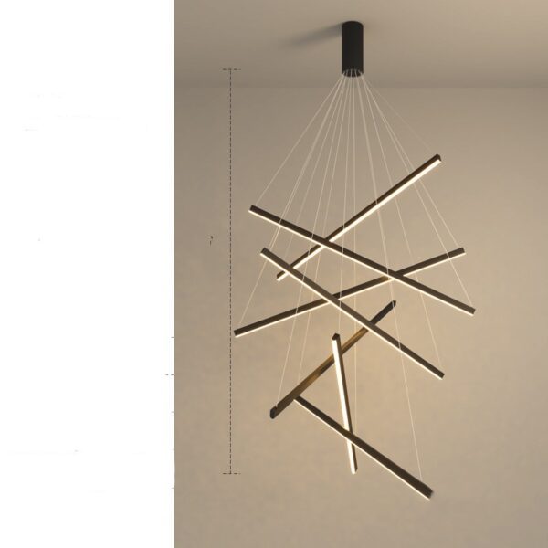 Modern Simple Atmosphere Light Luxury Small Apartment Pick High School Empty Lamps Chandelier - Image 30