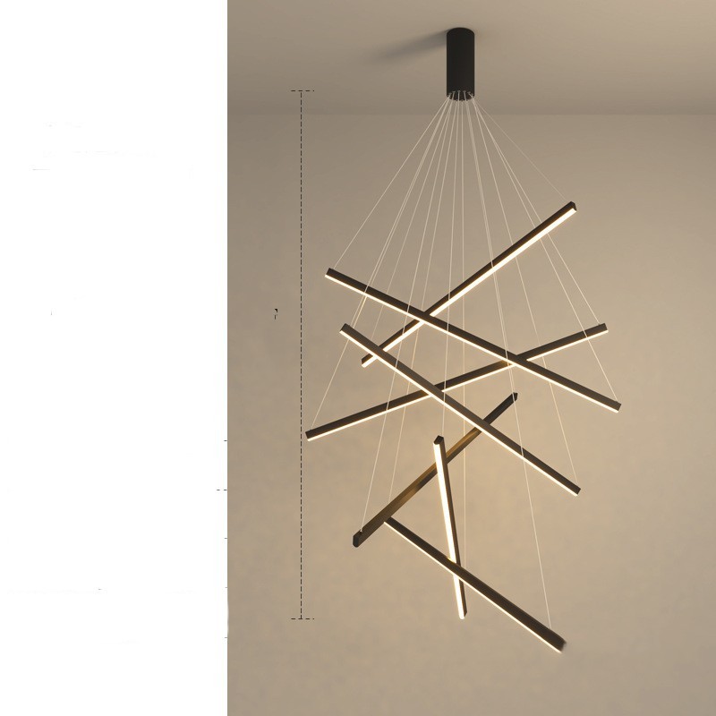Modern Simple Atmosphere Light Luxury Small Apartment Pick High School Empty Lamps Chandelier - Image 31