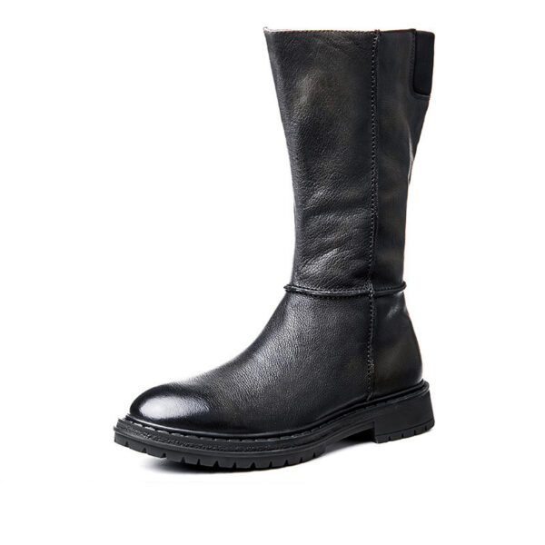 Men's Vintage Handmade Thick Sole Leather Boots - Image 2