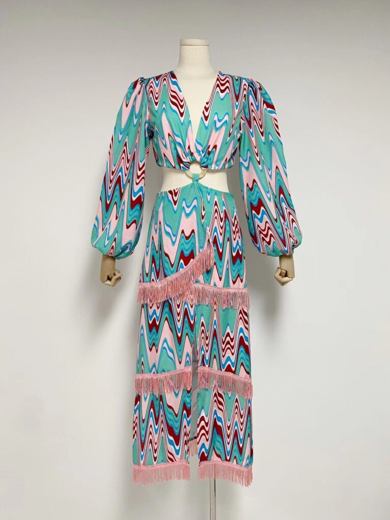 Women's Fashion Personality V-Neck Dress