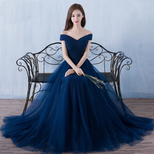 Women's New One-shoulder Slim Long Dress - Image 15