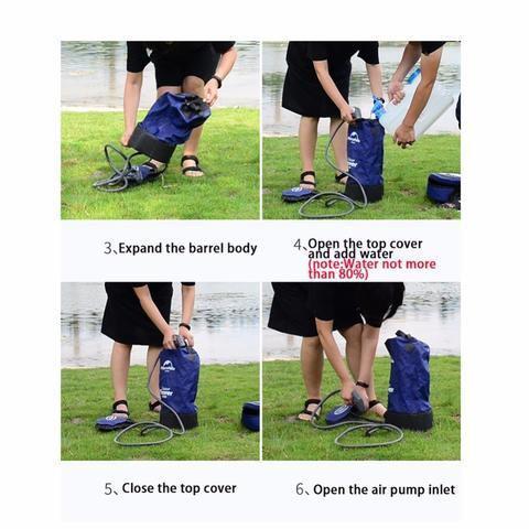 Outdoor Shower Bag Camping Folding Shower - Image 3