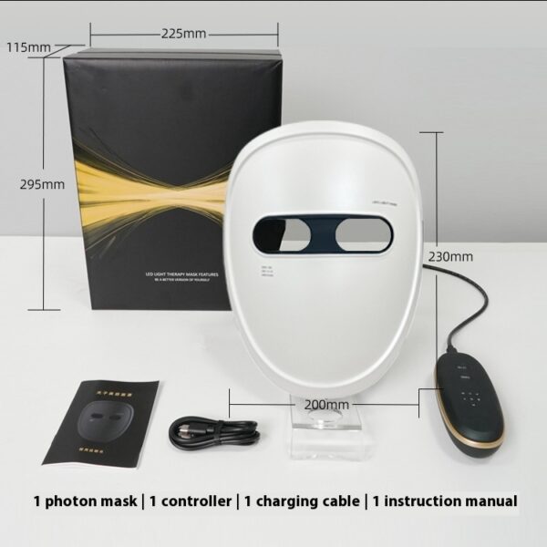 Rechargeable Mask Face LED Color Light Domestic Beauty Apparatus - Image 13