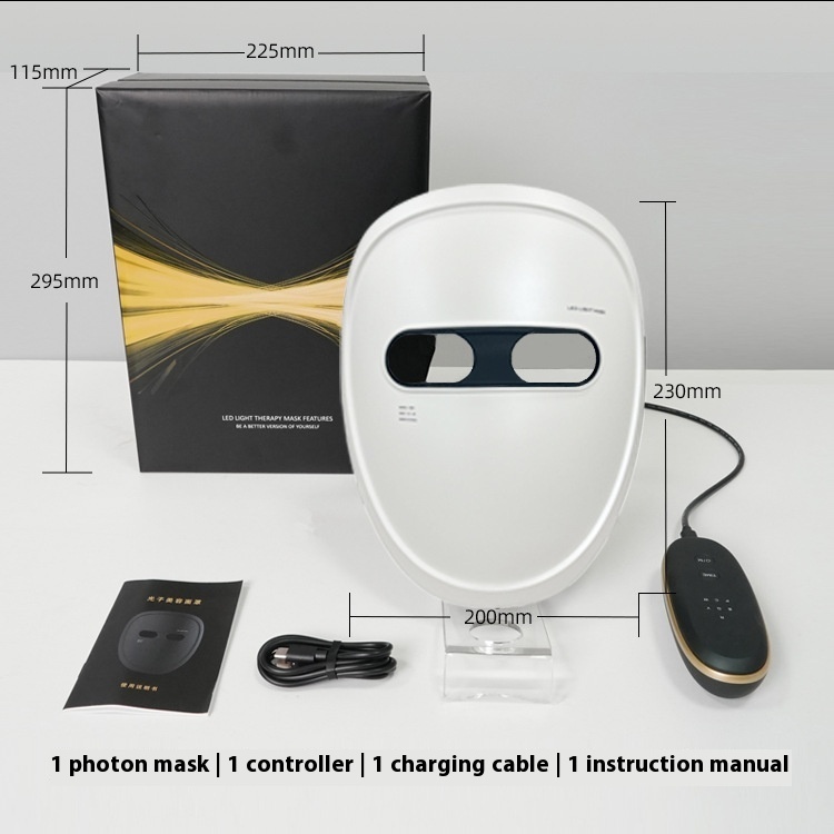 Rechargeable Mask Face LED Color Light Domestic Beauty Apparatus - Image 13