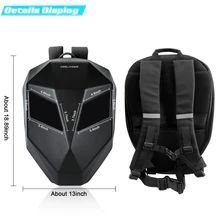 Led Backpack Screen Rider Motorcycle Locomotive Dazzlingly Cool Travel Screen Luminous Eyes - Image 9