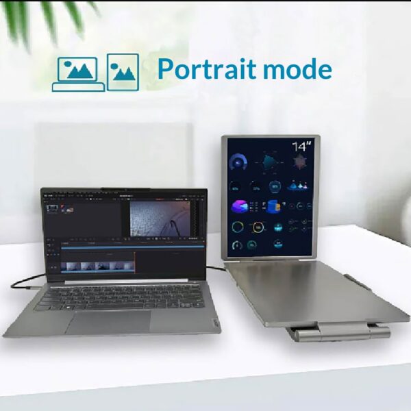 14-inch Dual-Screen Portable Monitor For Laptop External Display Extension - Image 13