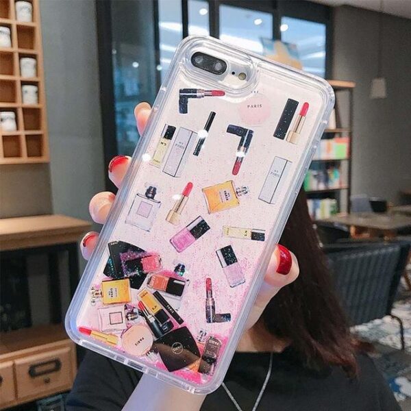 Lipstick perfume bottle quicksand phone case - Image 33
