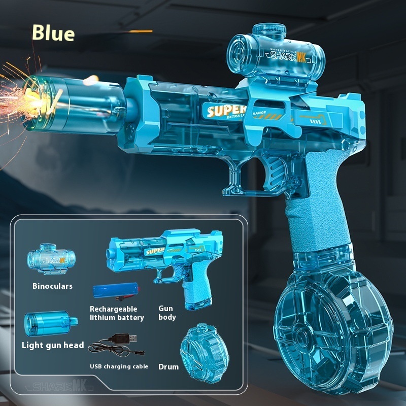 LED Lights Electric Water Guns Children Simulated Shooting Recoil Powerful Automatic Water Spray Gun Kids Summer Outdoor Toys - Image 22