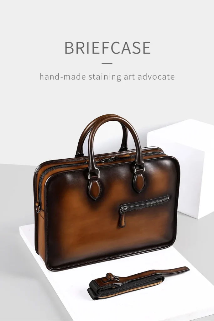 Hand-rubbed Vintage Business Bag