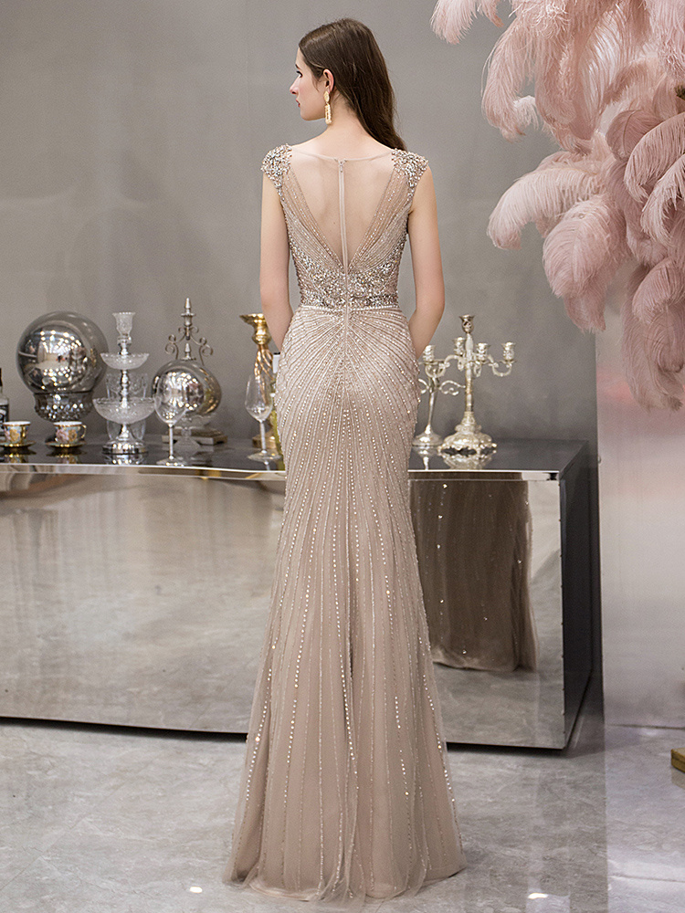 Banquet Fishtail Evening Dress Host Performance - Image 2