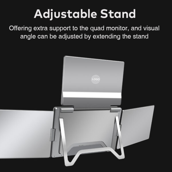 Portable Triple-screen Display Connect Three Screens With A Single Cable Laptop Secondary Display Monitor - Image 17
