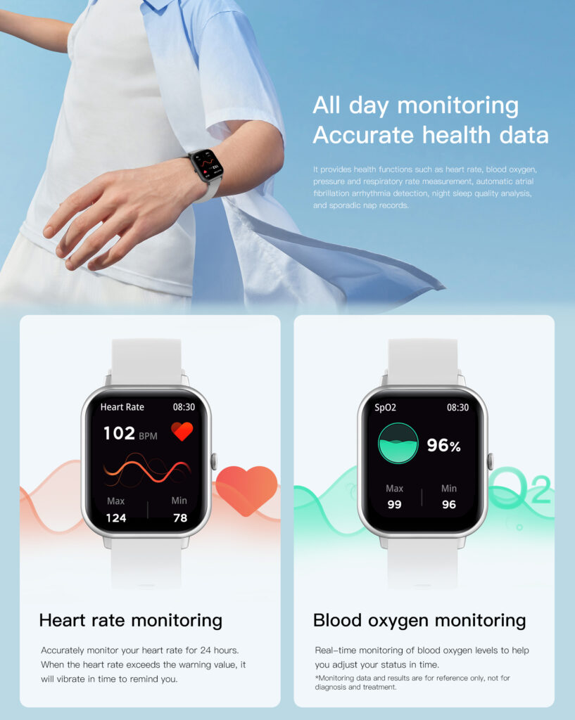 ZL54CJ Square Smartwatch Women BT Call Heart Rate Sport Mode Fitness Tracker Waterproof Smart Watch Men For IOS Android