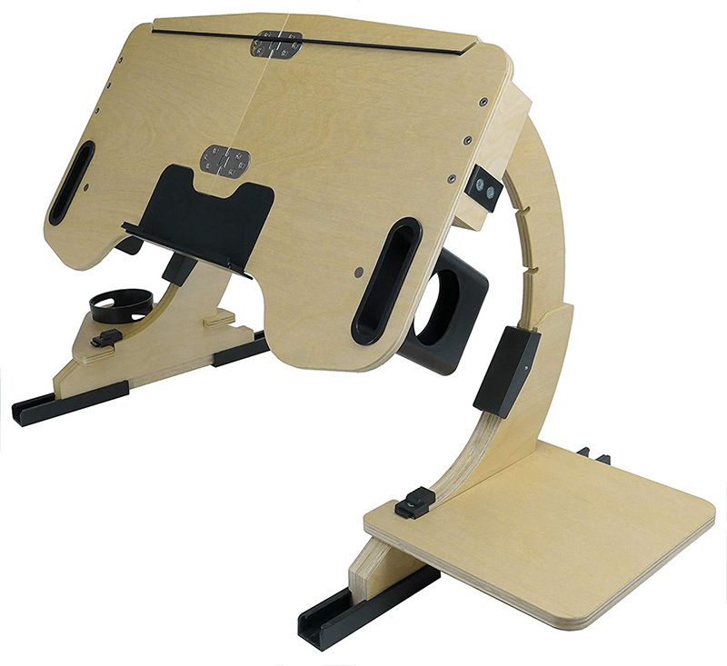 Playing Computer Table Lying On The Bed Wooden Folding Adjustable Angle - Image 11