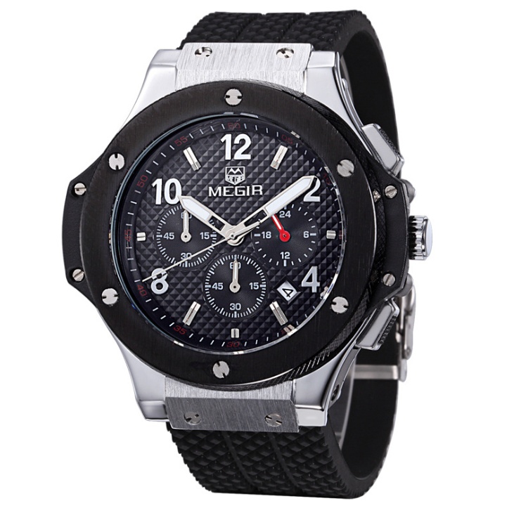 Watches Men Luxury Quartz Wrist Watch Male Sports Military Chronograph Watches - Image 2