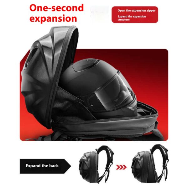 Luminous LED Waterproof Motorcycle Riding Helmet Bag - Image 4