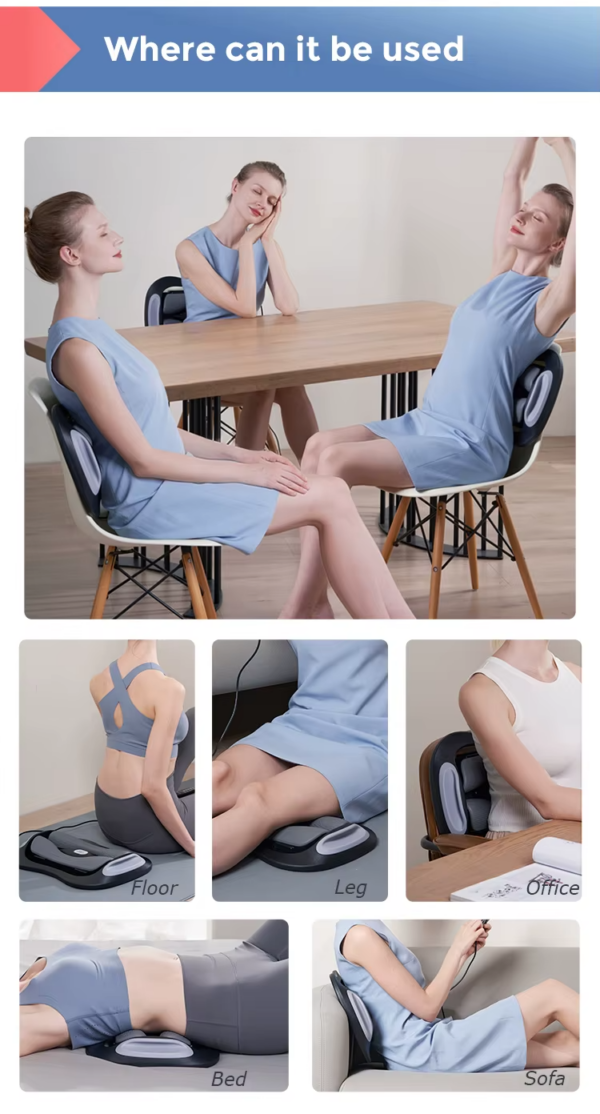 Constant Temperature Heat Therapy Multi-Frequency Vibration Stretch Simple Operation Electric Lumbar Traction Device - Image 14