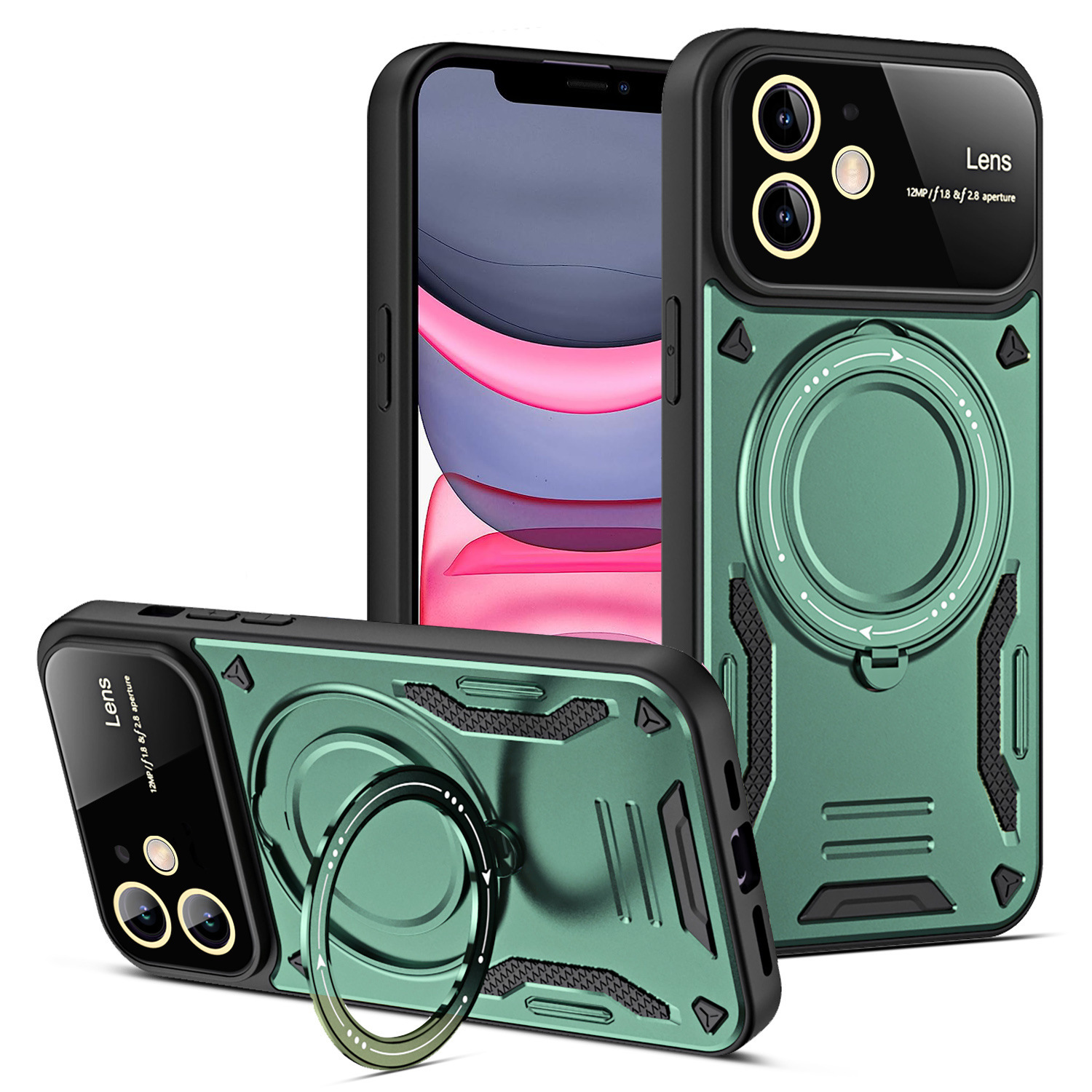 U-shield Large Window Magnetic Bracket Phone Case Advanced Sense Protective Cover - Image 51