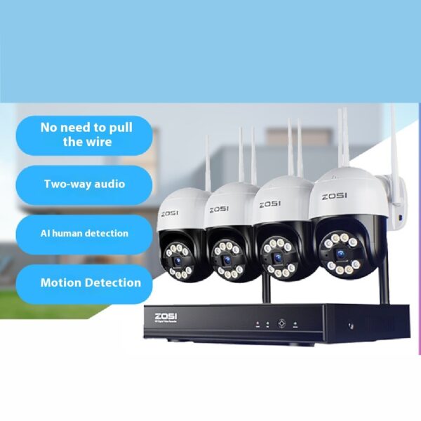 ZOSI Zhou Shi 5 Million HD POE Network Video Recorder Security Remote Outdoor Monitor Suit - Image 20