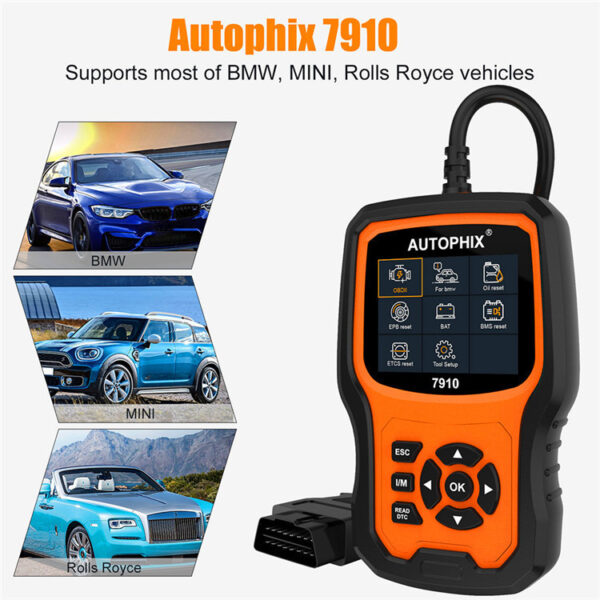Autophix 7910 BMW Full System Diagnostic Tool Read Maintenance OBDII Fault Scan - Image 4