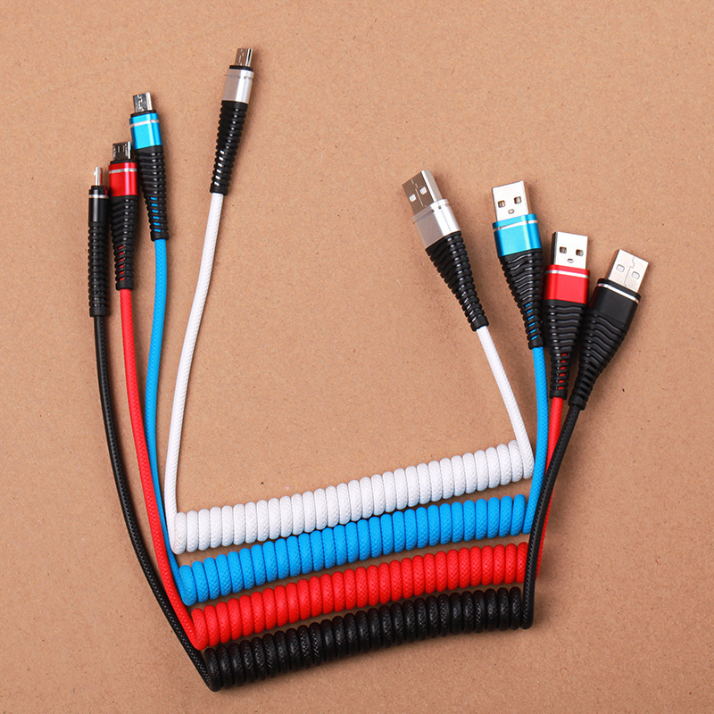 Spring Data Cable Micro USB Android Fast Charging Cable - Image 1