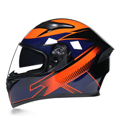 Motorcycle Helmet Anti-fog Dual Lens Full Face Helmet Cool Street Car Bluetooth Protective Helmet - Image 40