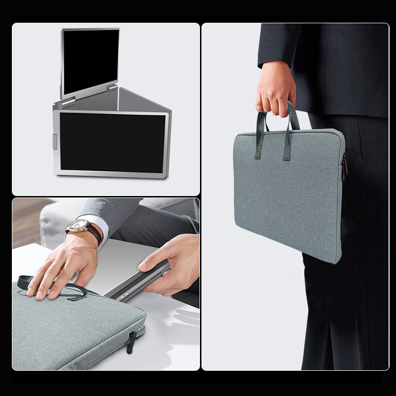 Portable Triple-screen Display Connect Three Screens With A Single Cable Laptop Secondary Display Monitor - Image 3