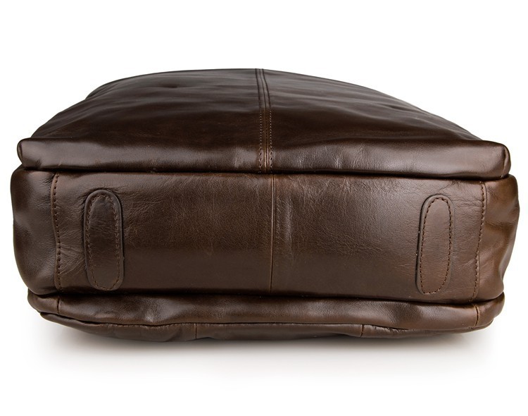 Top layer leather computer backpack - Image 4