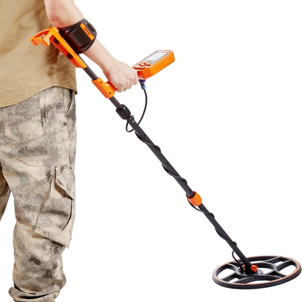 Waterproof Metal Detector, Professional Rechargeable Gold Detector, 39-50 In Adjustable With LCD 7 Modes Advanced DSP Chip Bluetooth Headset, IP68 For Detecting Gold Treasure Hunting