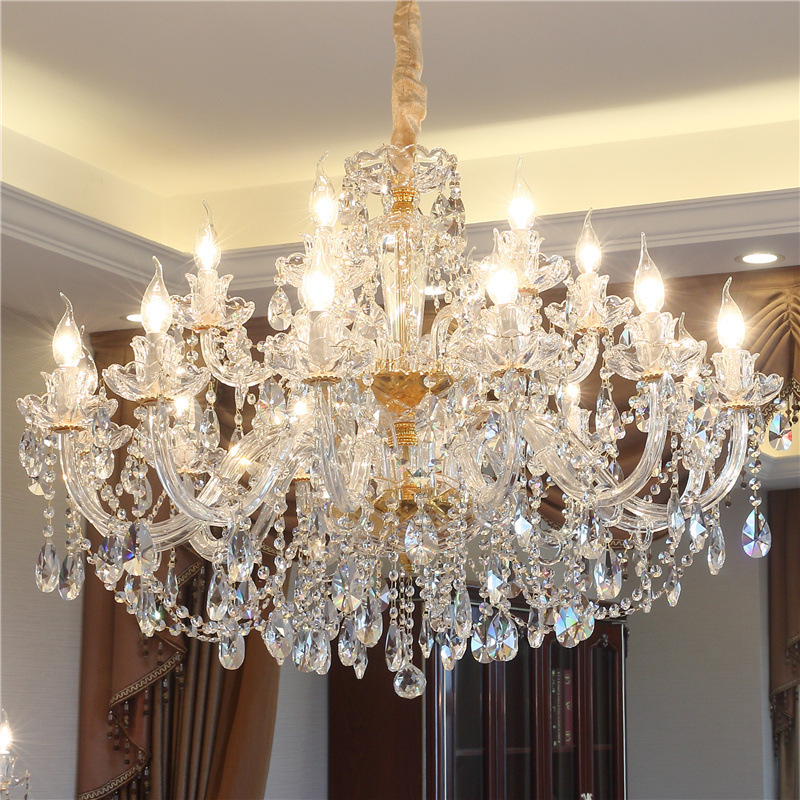 Luxury Crystal Chandelier In Living Room - Image 11