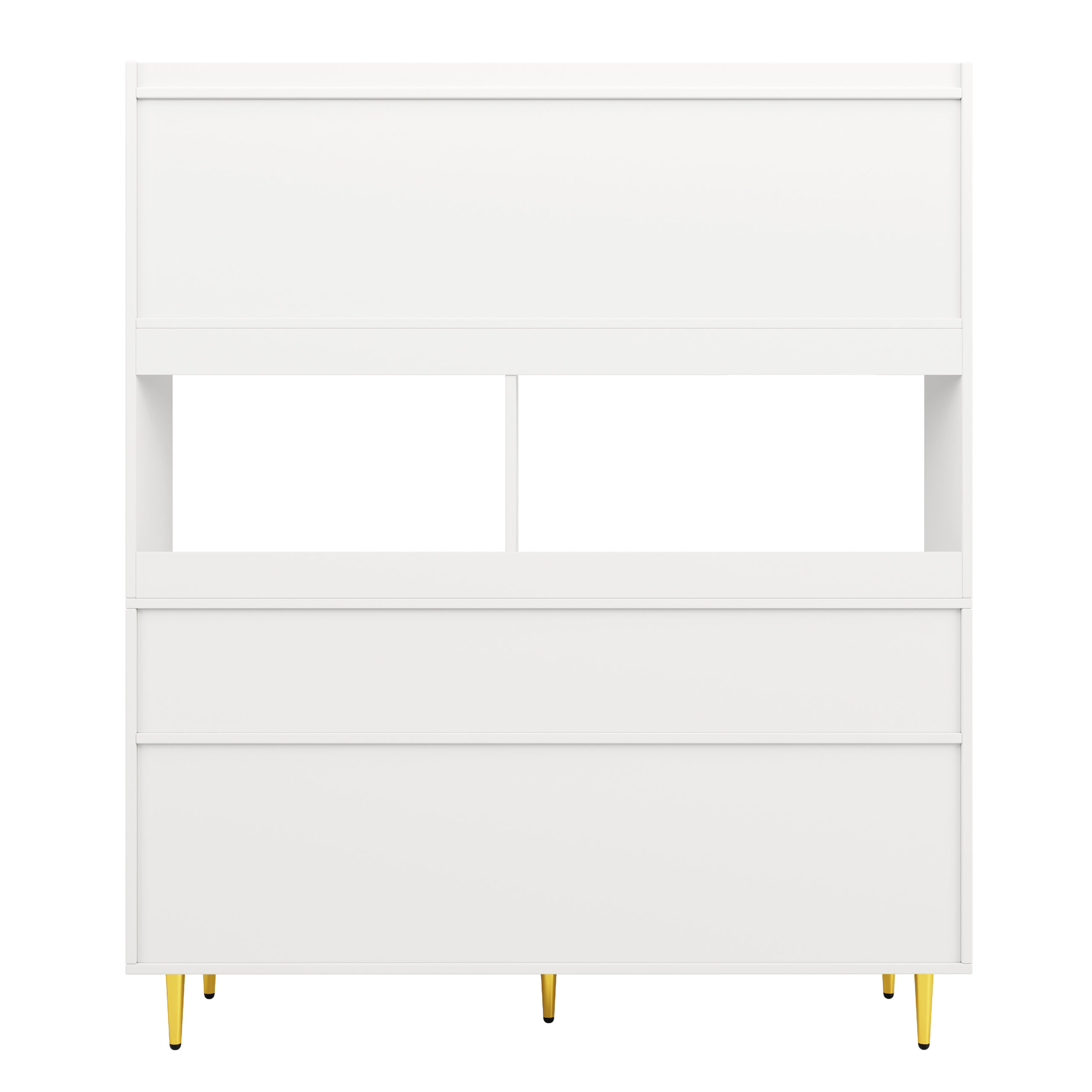 Multi-purpose Storage Cabinet145 X 39 X 171 Cm, Modern Design, With Changhong Glass Door, Wine Glass Holder, Multi-layered Storage Space, White With Gold Decoration, Suitable For Home And Restaurant - Image 16