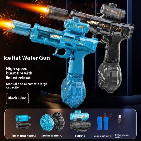 LED Lights Electric Water Guns Children Simulated Shooting Recoil Powerful Automatic Water Spray Gun Kids Summer Outdoor Toys - Image 20