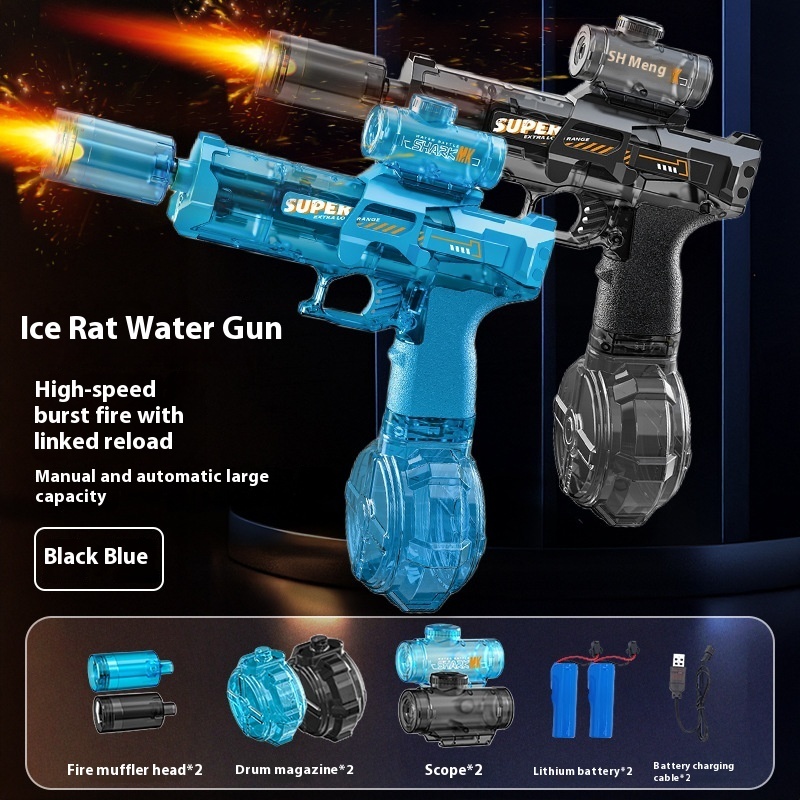 LED Lights Electric Water Guns Children Simulated Shooting Recoil Powerful Automatic Water Spray Gun Kids Summer Outdoor Toys - Image 20