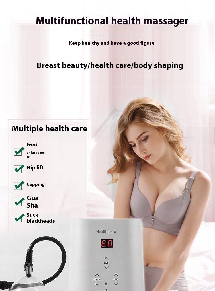 Fever Breast Vacuum Machine Health Commercial Scraping Cupping Chest Massage Instrument - Image 2