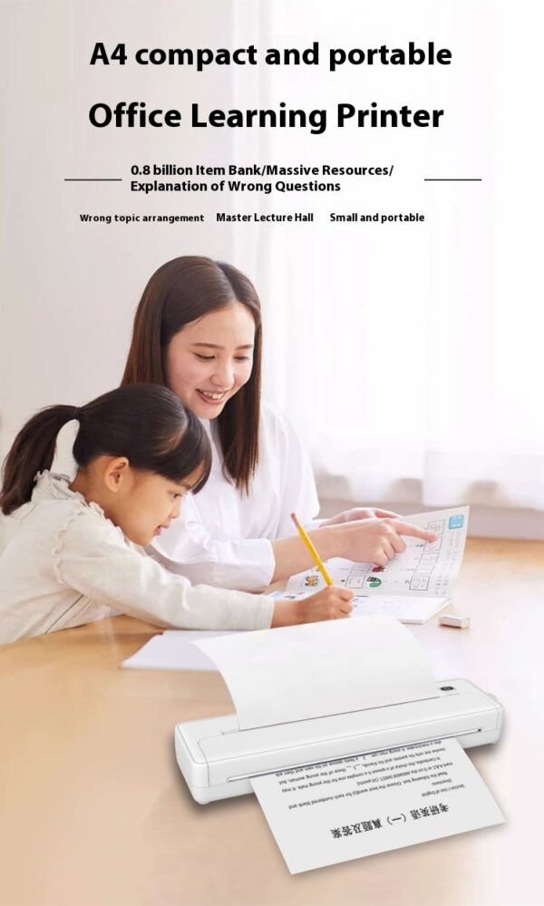Cross-border A4 Printer Bluetooth Connection Wireless Mobile Phone Computer Office Home Portable Tattoo Printer - Image 11