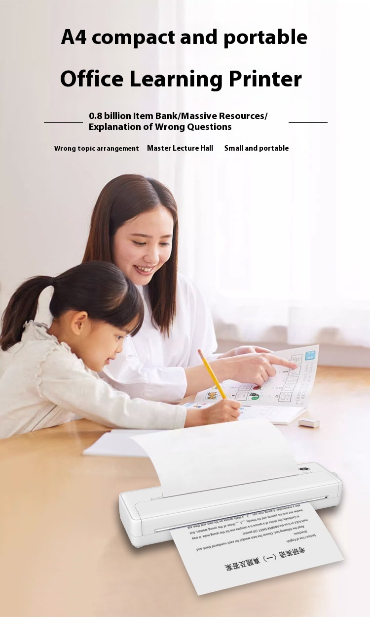 Cross-border A4 Printer Bluetooth Connection Wireless Mobile Phone Computer Office Home Portable Tattoo Printer - Image 11