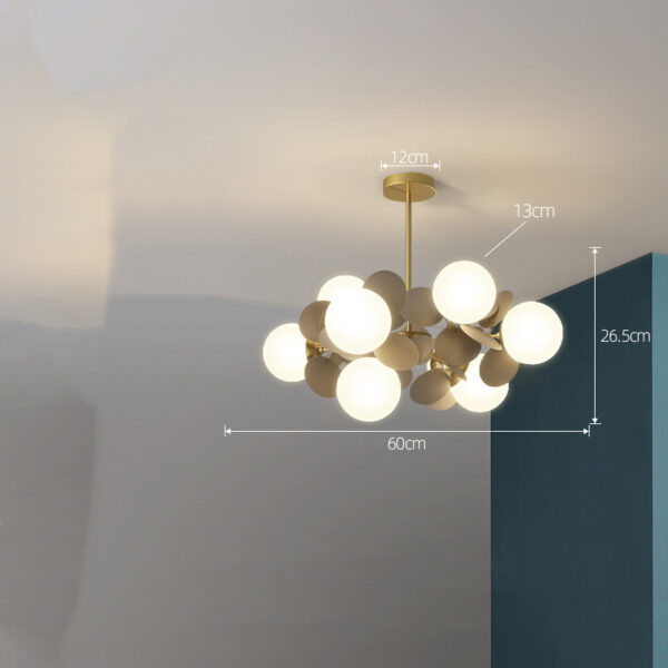 Nordic Chandelier Modern Minimalist Living Room Bedroom Lighting - Image 28