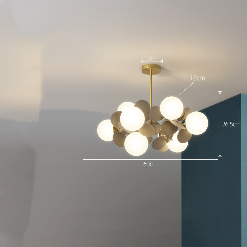 Nordic Chandelier Modern Minimalist Living Room Bedroom Lighting - Image 28